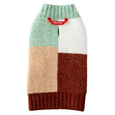 Silver-Paw-Color-Block-Sweater