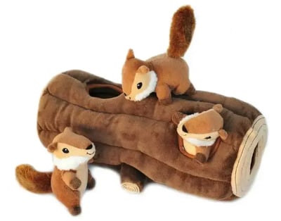 zippypaws-burrow-log-with-chipmunks