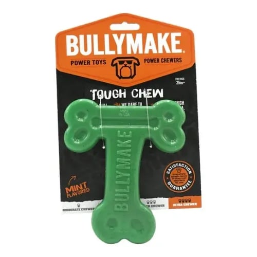 bullymake-green-t-bone-chew-toy