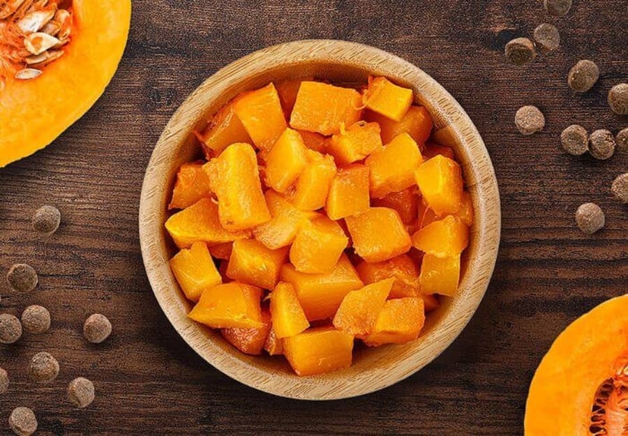 raw squash for dogs